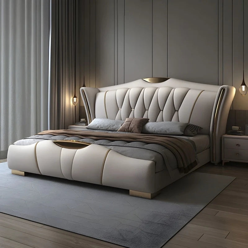 Spear upholstered bed Made to Order Custom Designed