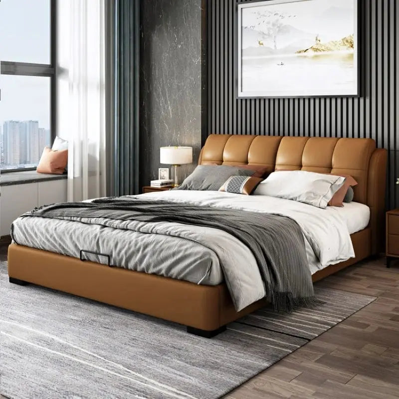 Noble upholstered bed Made to Order Custom Designed