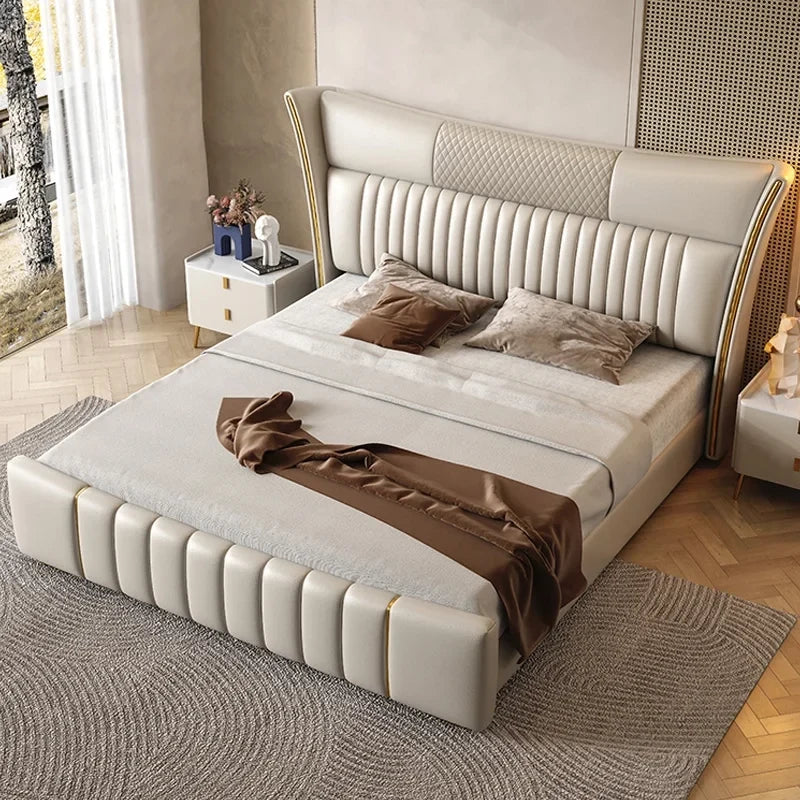 Shell upholstered bed Made to Order Custom Designed