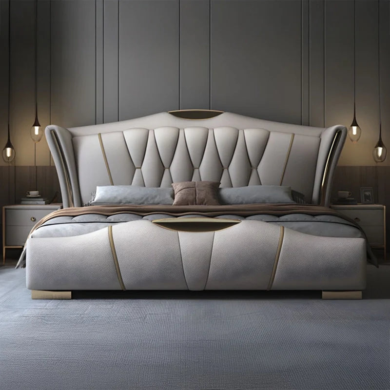 Spear upholstered bed Made to Order Custom Designed