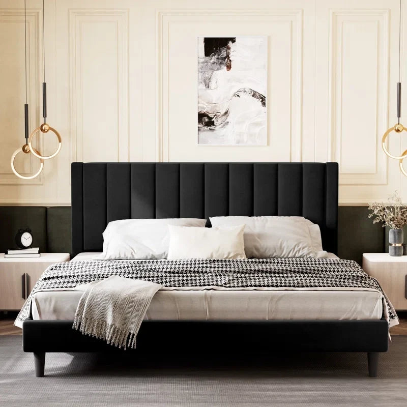 Quenric upholstered bed Custom Built to Order