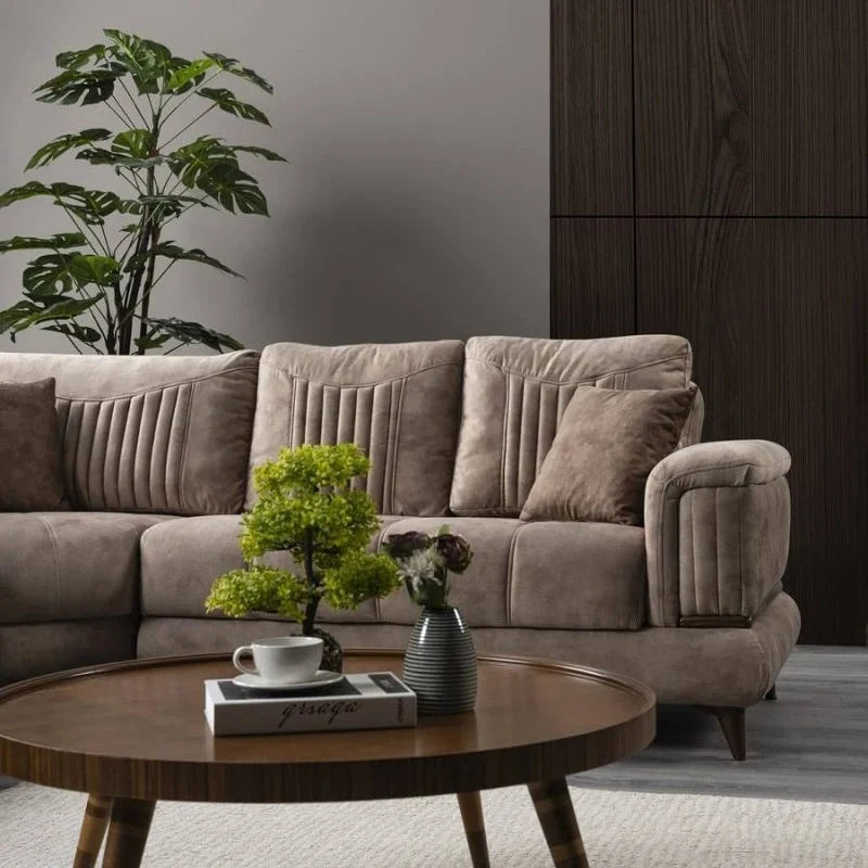 Lyric Luxury L Shape Sofa Set Custom Crafted