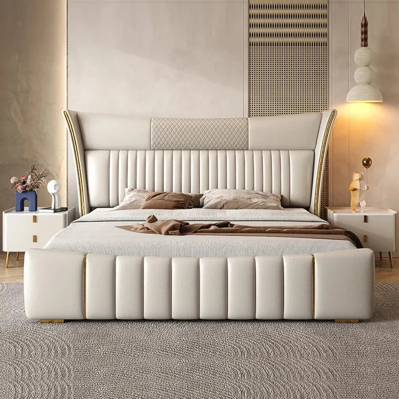 Shell upholstered bed Made to Order Custom Designed