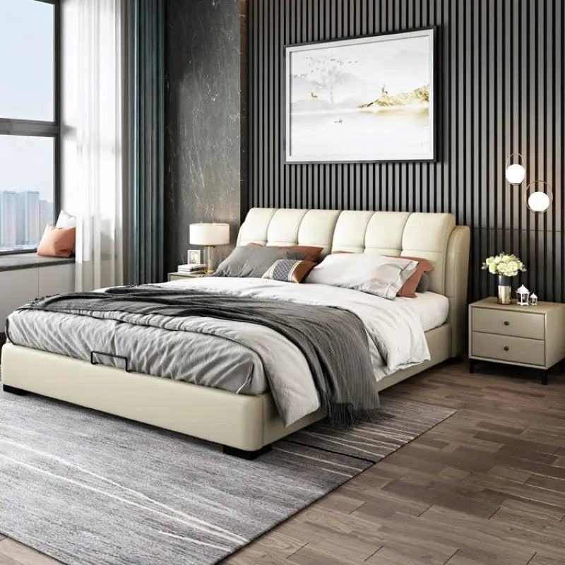 Noble upholstered bed Made to Order Custom Designed