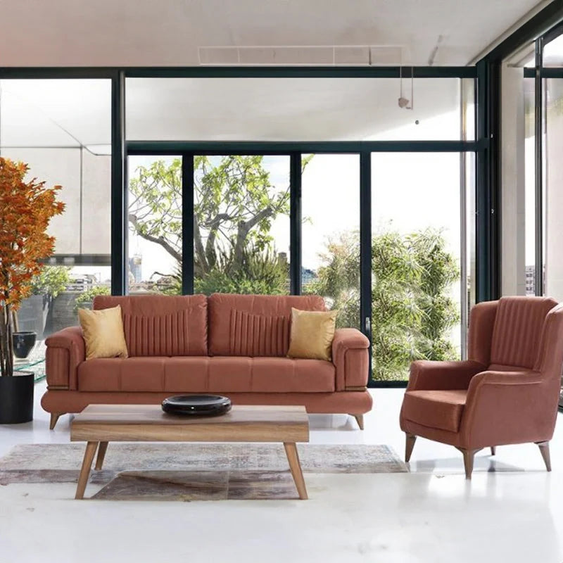 Lyric Luxury L Shape Sofa Set Custom Crafted