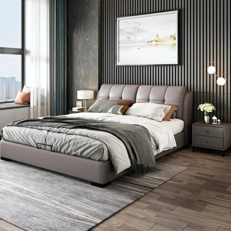 Noble upholstered bed Made to Order Custom Designed