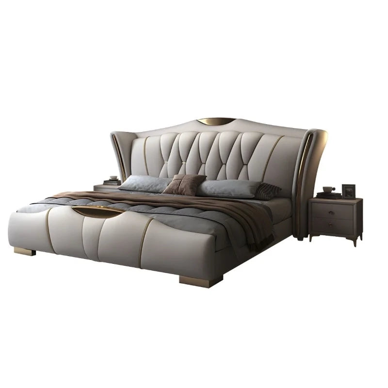 Spear upholstered bed Made to Order Custom Designed