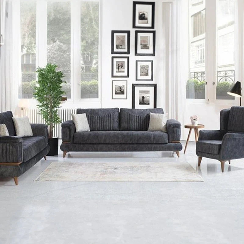 Lyric Luxury L Shape Sofa Set Custom Crafted