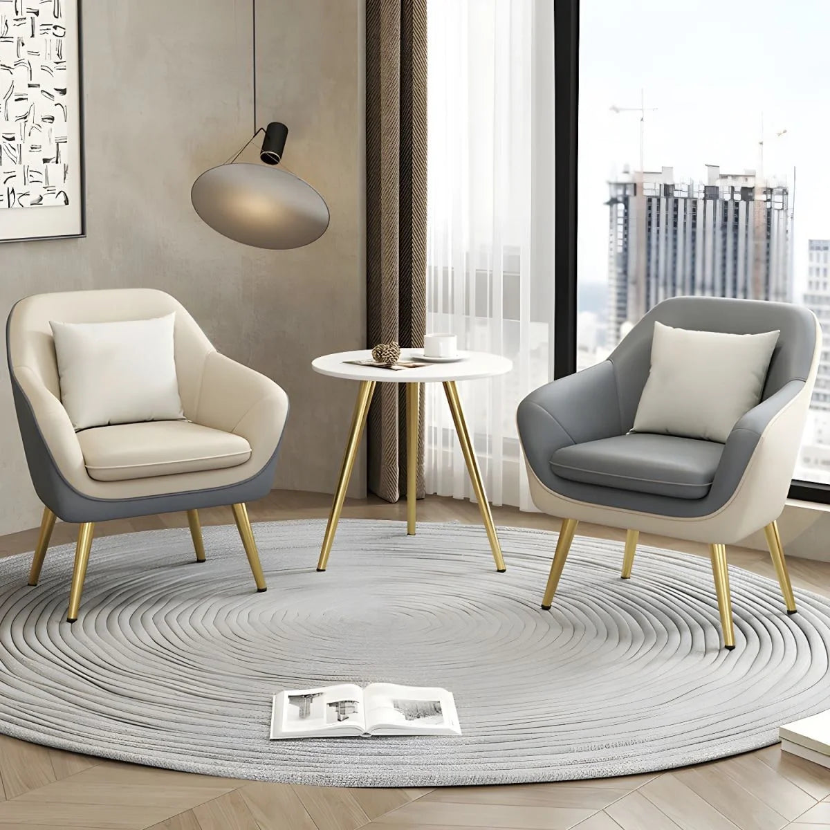 Unola Arm Chair for Lounge Custom Crafted to Order