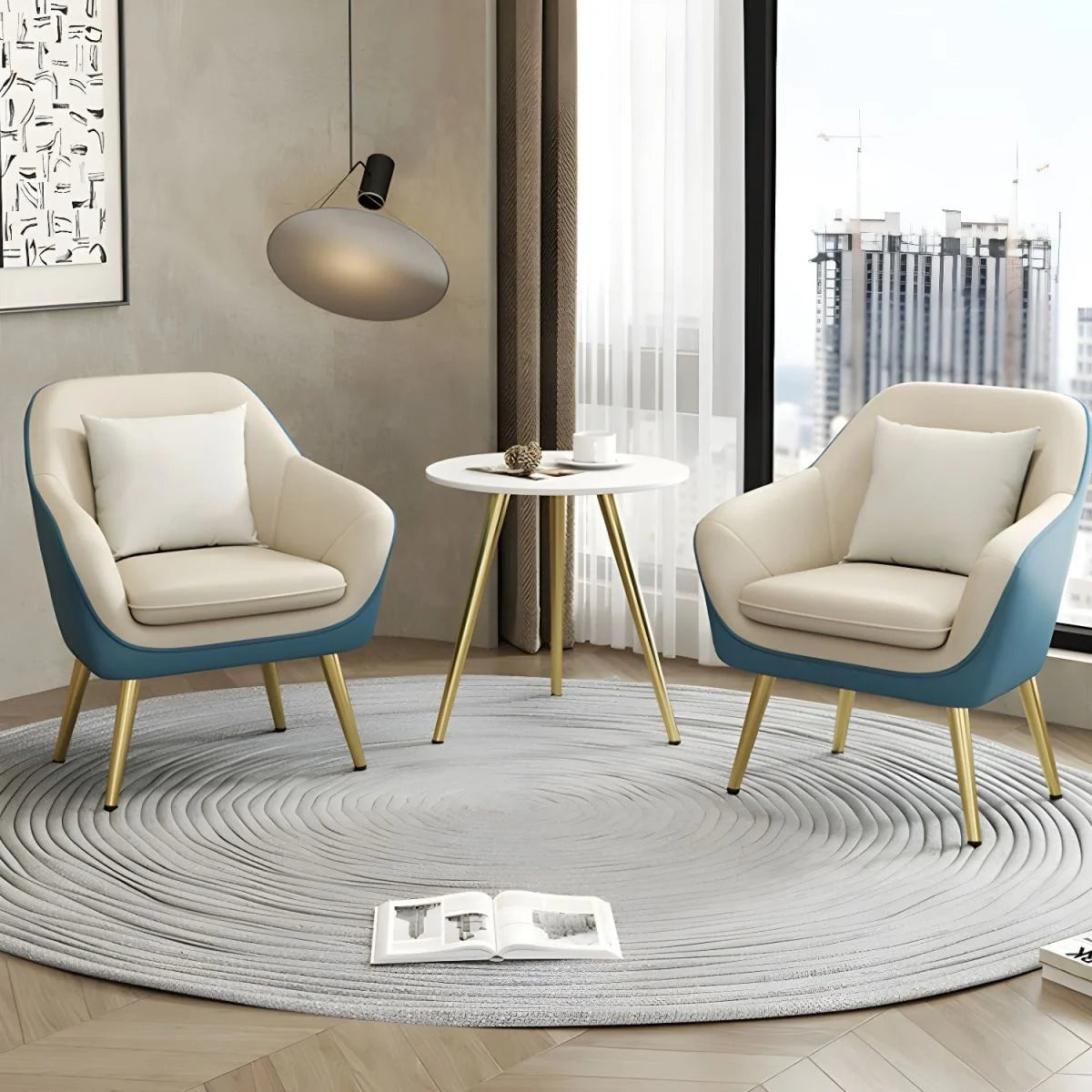 Unola Arm Chair for Lounge Custom Crafted to Order